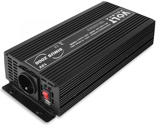 Volt Polska Sinus 2000 Inverter Αυτοκινήτου για 12V DC