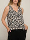 Rino & Pelle Rox.7002422 Sleeveless Top Black&white