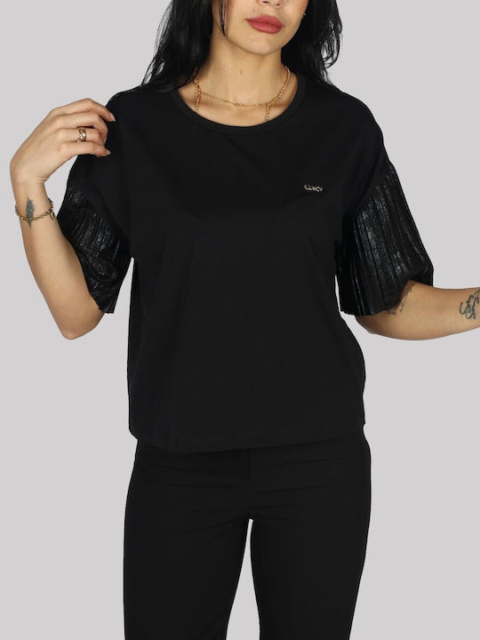 Liu Jo Damen Sport T-Shirt Black