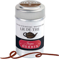 Jacques Herbin Ink Cartridges 6 Pieces Lie De 20144t