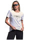 Damenbluse von ausgezeichneter Qualität Weiß Strass Bluse Code lok15