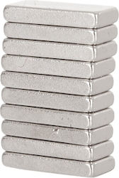 Magnetic Neodymium Plates Set 10x4x1.5mm 10 Elements Geko G02429