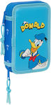 Backpack Backpack Pencils Donald Blue 12.5 X 19.5 X 4 Cm 28 Pieces