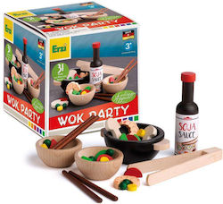 Erzi Hölzerne Abendessen Set Wok Party 122x123x125 Mm