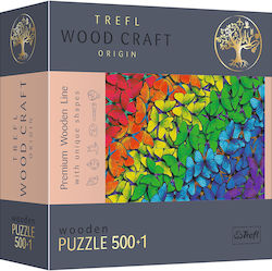 Wooden Trefl Puzzle 500+1 Pieces Colorful Butterflies