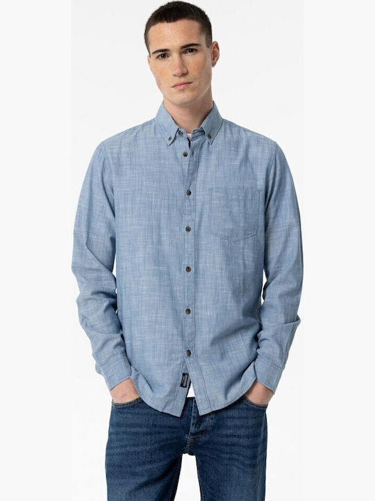 Long Sleeve Shirt in Regular Fit Blue