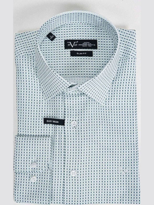 19V69 Long-sleeved Cotton Shirt Green
