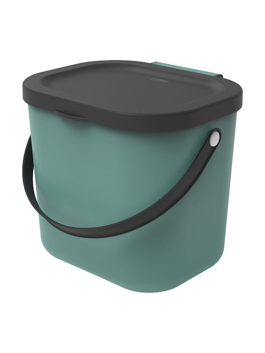 Rotho Babydesign Πλαστικό Καλάθι Αχρήστων 6lt Πράσινο 20x20.8x23.5cm