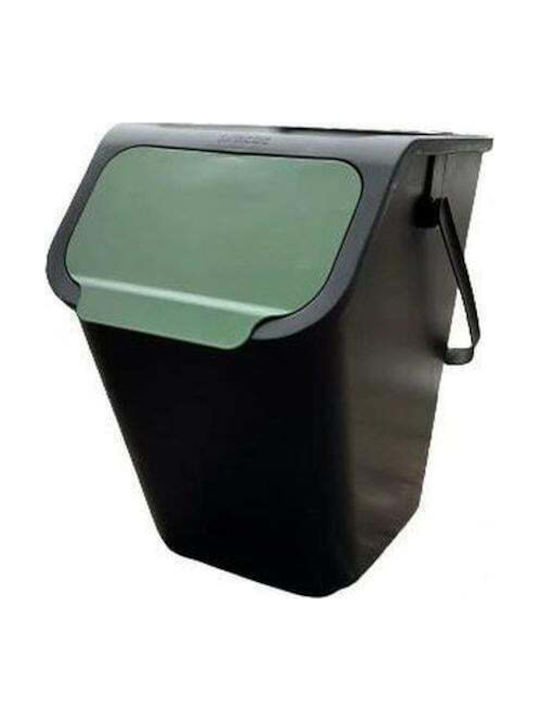 Practic Office Plastic Waste Bin 25lt Black