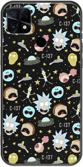 C-137 Rick And Morty Back Cover Σιλικόνης Πολύχρωμο (Poco C40)