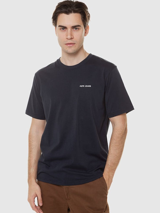 Callum T-shirt Navy Μπλε