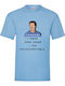 Fruit of the Loom Friends Tv Chandler T-shirt Μπλε Βαμβακερό