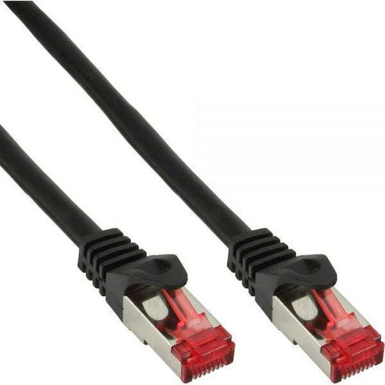 Intos Electronic S/FTP Cat.6 Gigabit Ethernet Network Cable 0.3m Black