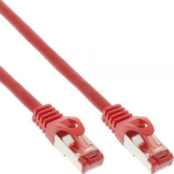 Intos Electronic 76950R S/FTP Кат.6 Мрежов Кабел Ethernet 0.5м Червен