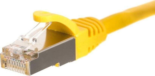 Netrack U/FTP (STP) Cat.5e (Gigabit) Καλώδιο Δικτύου Ethernet 5m Κίτρινο
