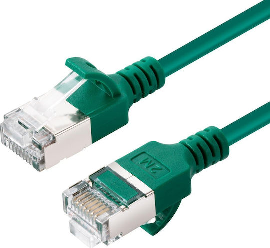 Microconnect U/UTP Cat.6a (Gigabit) Καλώδιο Δικτύου Ethernet 0.5m Πράσινο