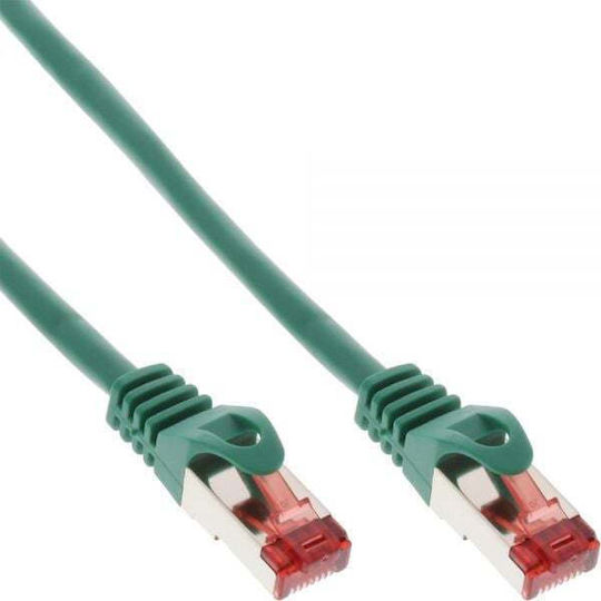 Intos Electronic S/FTP Cat.6 Gigabit Ethernet Network Cable 0.5m Green