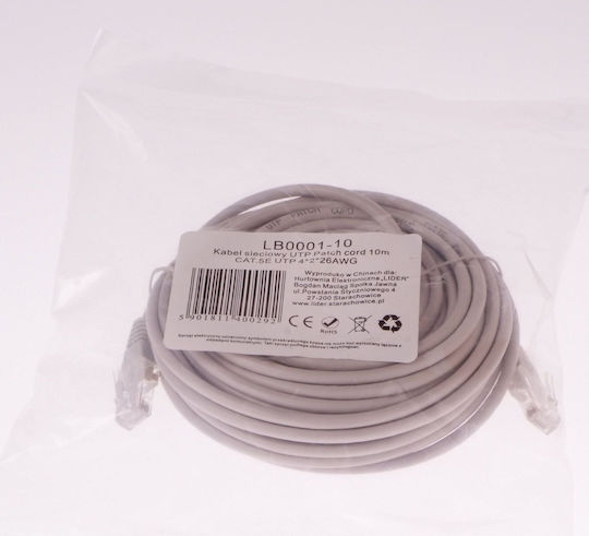 Libox U/UTP Kat.5e Ethernet Netzwerkkabel 10m Weiß