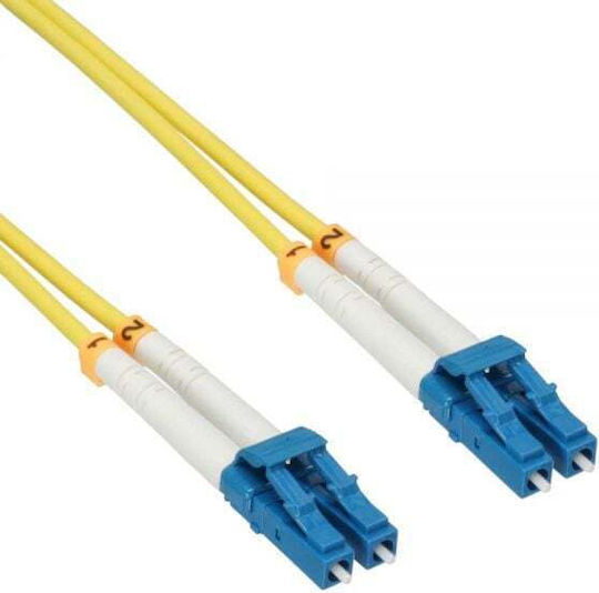 InLine Καλώδιο Οπτικής Ίνας LC-LC 0.5m Κίτρινο