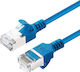 Microconnect U/UTP Cat.6a (Gigabit) Καλώδιο Δικτύου Ethernet 0.5m Μπλε