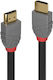 Lindy HDMI 2.0 Premium Високоскоростен 4K 60Hz HDR Кабел HDMI Мъжки - HDMI Мъжки 7.5м Сив