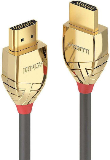 Lindy HDMI 2.0 Premium High Speed 4K 60Hz HDR Cable HDMI male - HDMI male 10m Γκρι