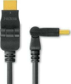 PremiumCord Winkel Kabel HDMI-Stecker - HDMI-Stecker 2m Schwarz