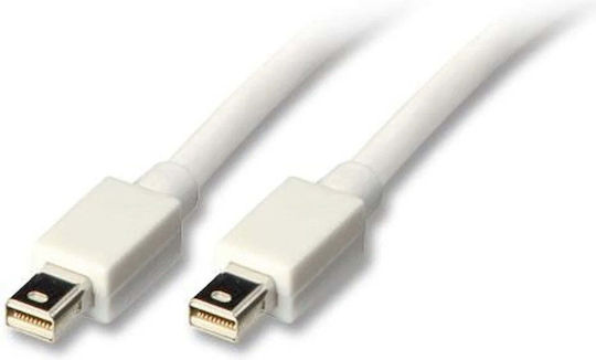 Lindy Μετατροπέας DisplayPort / mini DisplayPort male σε DisplayPort / mini DisplayPort female Λευκό 1τμχ