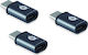 Conceptronic Μετατροπέας USB-C / micro USB male σε USB-C / micro USB female Γκρι 1τμχ DONN05G