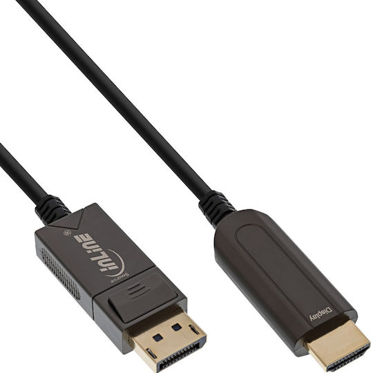 InLine Μετατροπέας DisplayPort / HDMI male σε DisplayPort / HDMI female 1τμχ 17180D