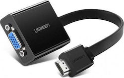 Ugreen Μετατροπέας HDMI / VGA / micro USB / 3.5mm male σε HDMI / VGA / micro USB / 3.5mm female 1τμχ (UGR377BLK)