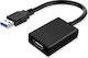 Microconnect Конвертор HDMI / USB-A мъжки към HDMI / USB-A женски Черен 1бр
