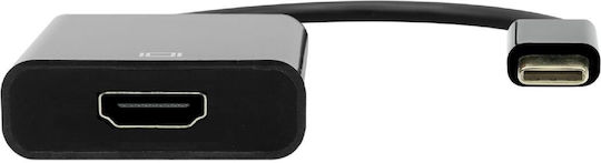 ProXtend Конвертор USB-C / HDMI мъжки към USB-C / HDMI женски Черен 1бр JAB-7158123