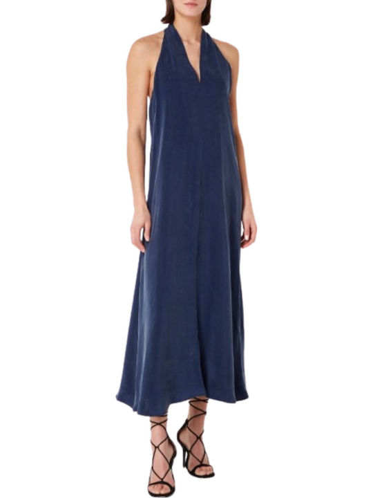 Καλοκαιρινό Midi Φόρεμα Dark Blue
