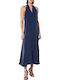 Καλοκαιρινό Midi Φόρεμα Dark Blue