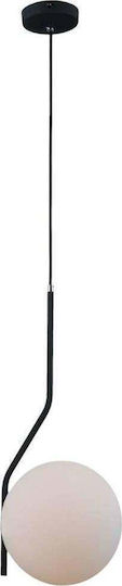 Italux Pendant Light Gray Ball with Socket E27 100cm
