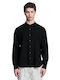 Diver Long-sleeved Denim Shirt Black