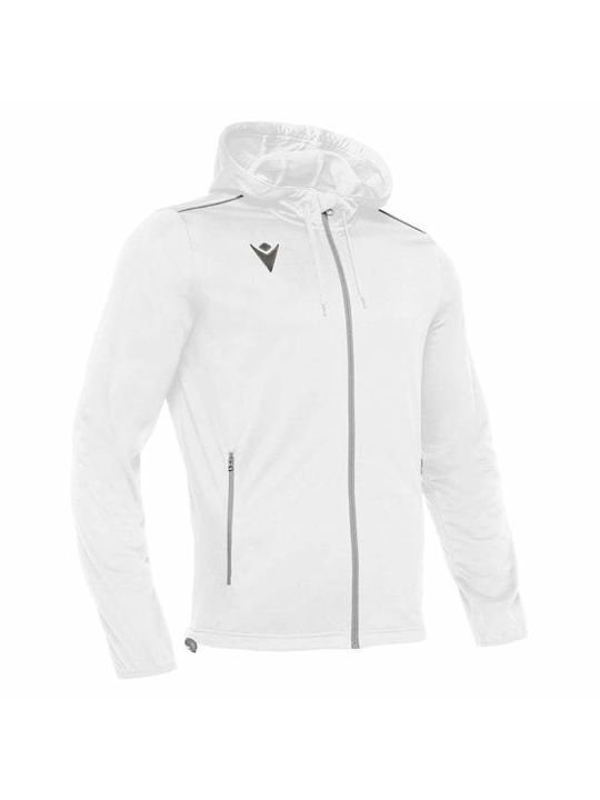 Herrenjacke mit Kapuze WHITE