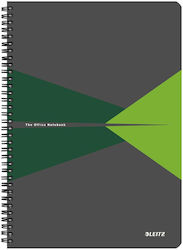Leitz Carnet Spiral 90 Foi A4 Pătrată Verde