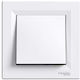 Schneider Electric Recessed Wall Switch Lighting One-Way with Frame White