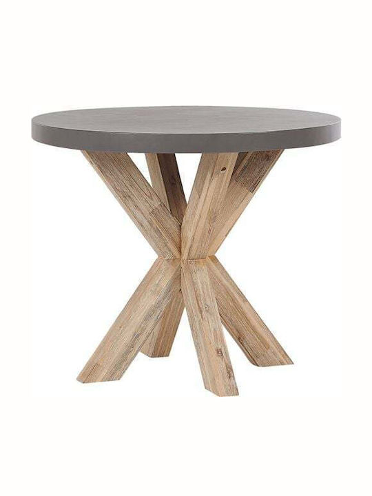 Τραπέζι για Μικρούς Εξωτερικούς Χώρους Grey 90x90x76εκ.