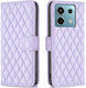 Binfen Diamond Lattice Wallet Δερματίνης Μωβ (R...