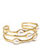 Karma Fashion Damen Armband aus Stahl Vergoldet mit Perlen