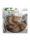 Strado Carpets Rug Round Shaggy Brown