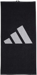 adidas Покривка за фитнес Зала 100% памук Черен 50x100см
