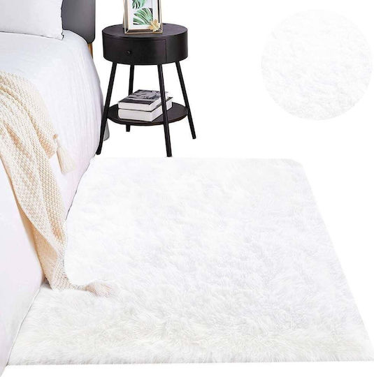Strado Carpets Covor Rectangular Alb