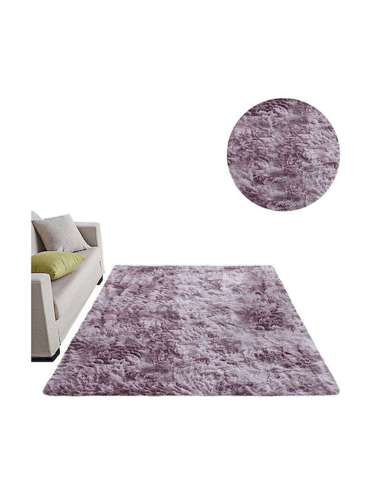 Strado Carpets Teppich Rechteckig Zottelig Pink