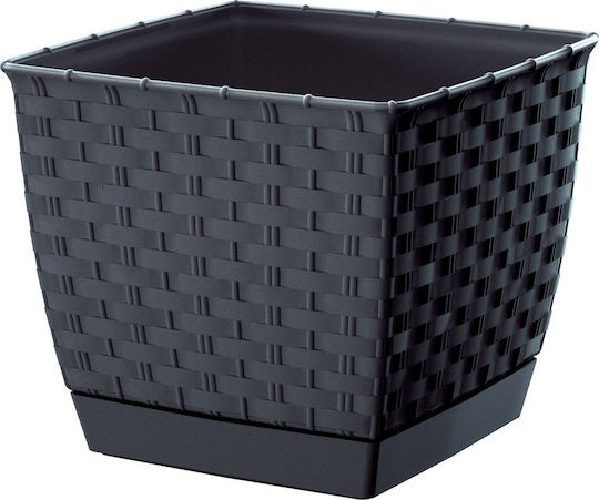 Prosperplast Ratolla Blumentopf Rattan Gray Prosperplast Ratolla Blumentopf Rattan Gray