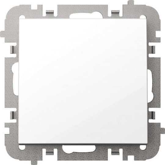 Elektro Plast Recessed Wall Switch Lighting without Frame White