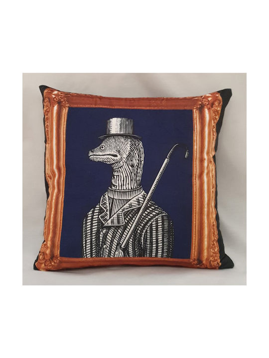 Kalogirou Home Διακοσμητική Μαξιλαροθήκη από Βελούδο Gentleman 45x45εκ.